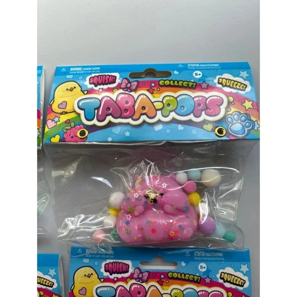 Taba-Pops Squishy, Squeeze, Squish Lot of 4, New!